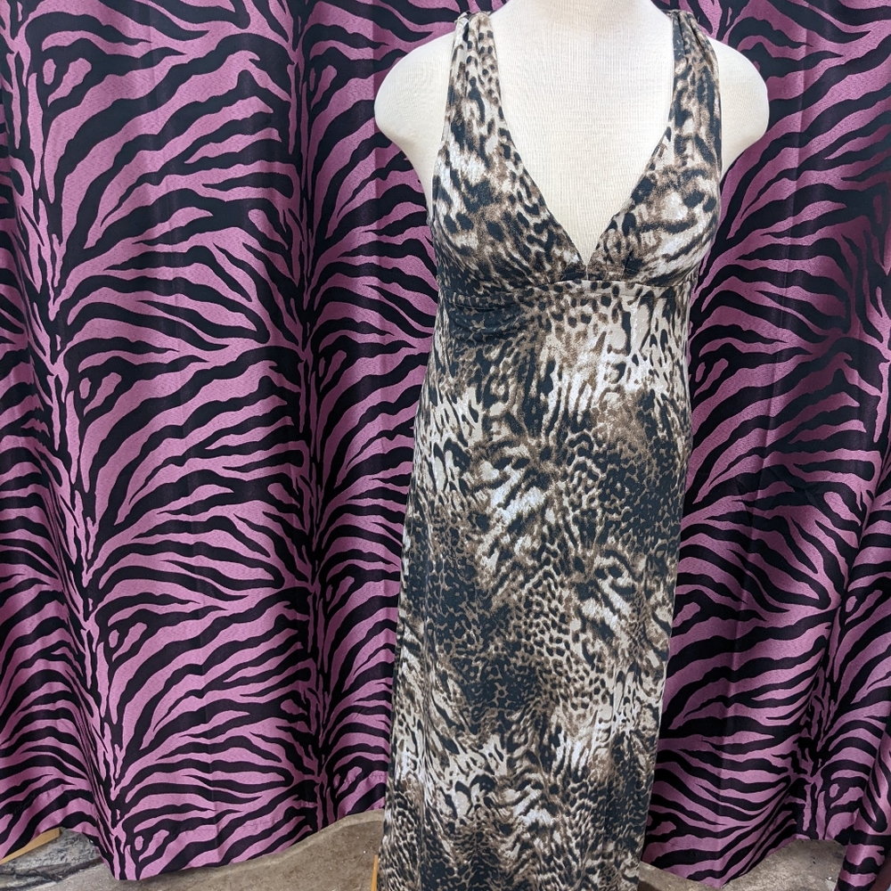 Boston Proper Animal print Maxi Dress